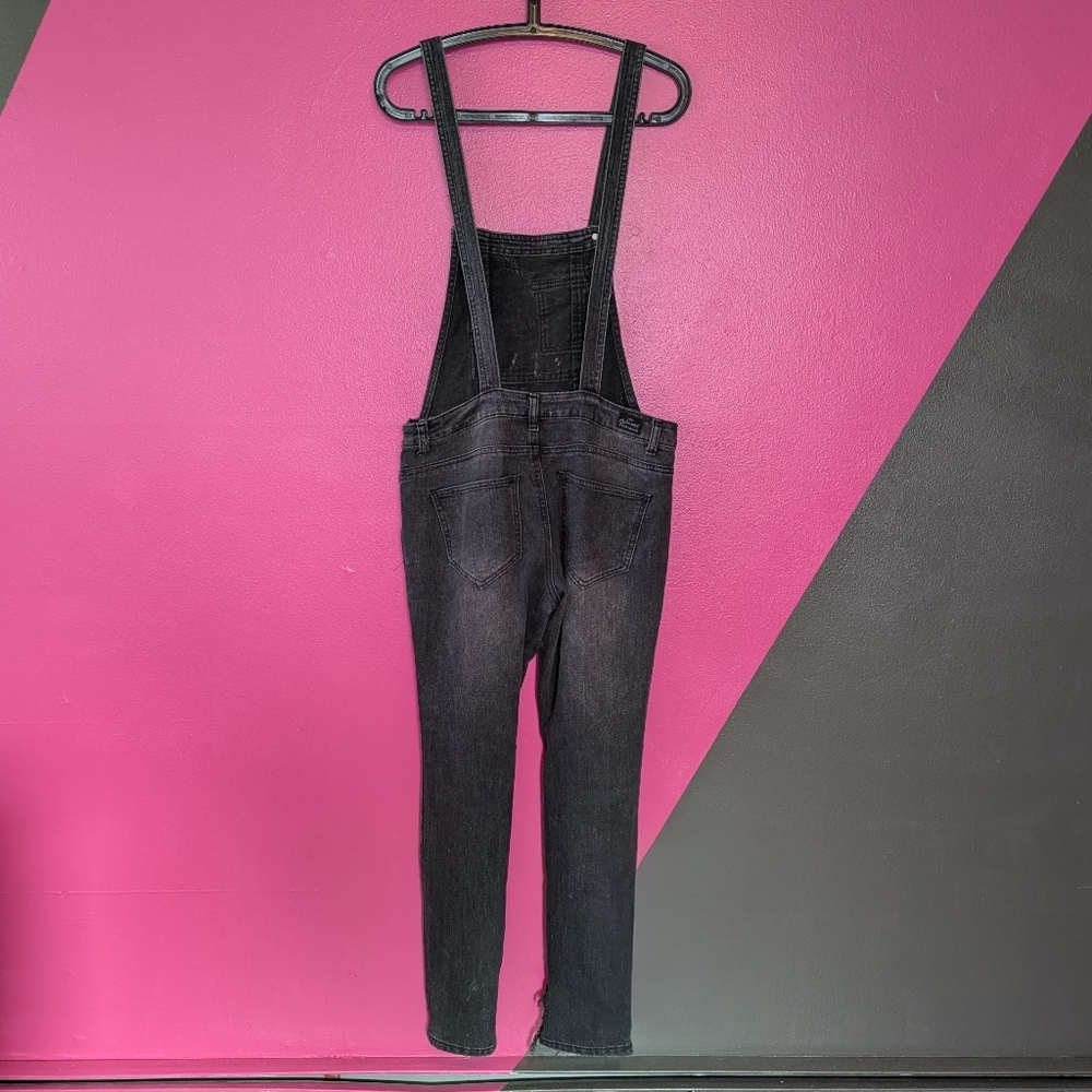 Grey Distressed Overalls - Picture 2 of 4